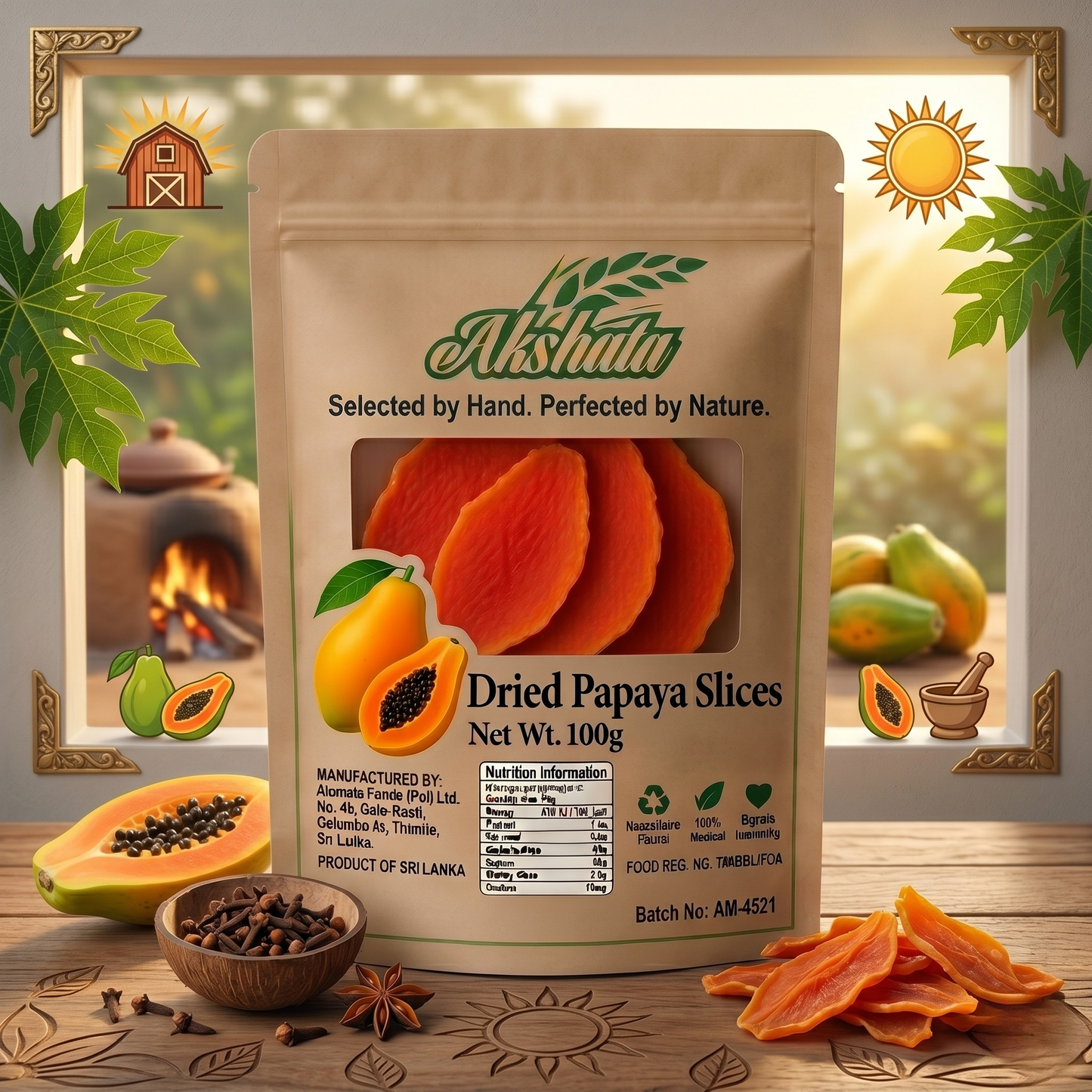 Dried Papaya